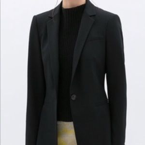 Zara Basic navy pin striped blazer size xl
